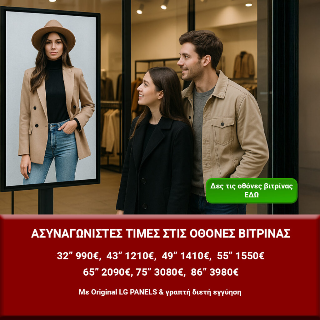 digital signage screens - public displays