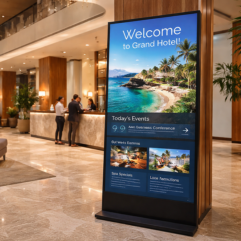 digital aignage hotels